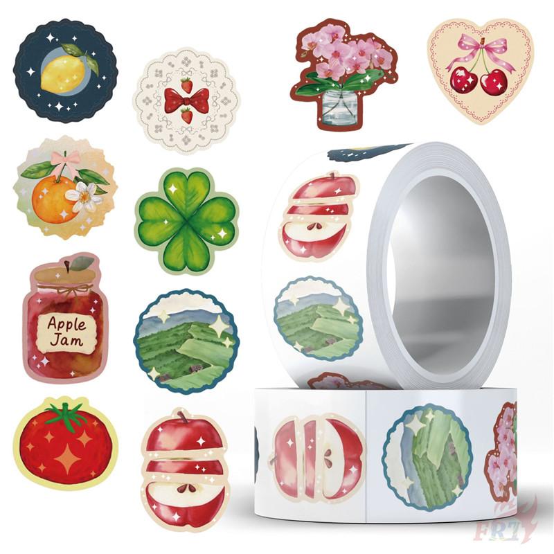 500Pcs/Roll Little Happiness - Lucky Life Kids Rewards Stickers - DIY Scrapbooks Album Decor Sealing Label Decals