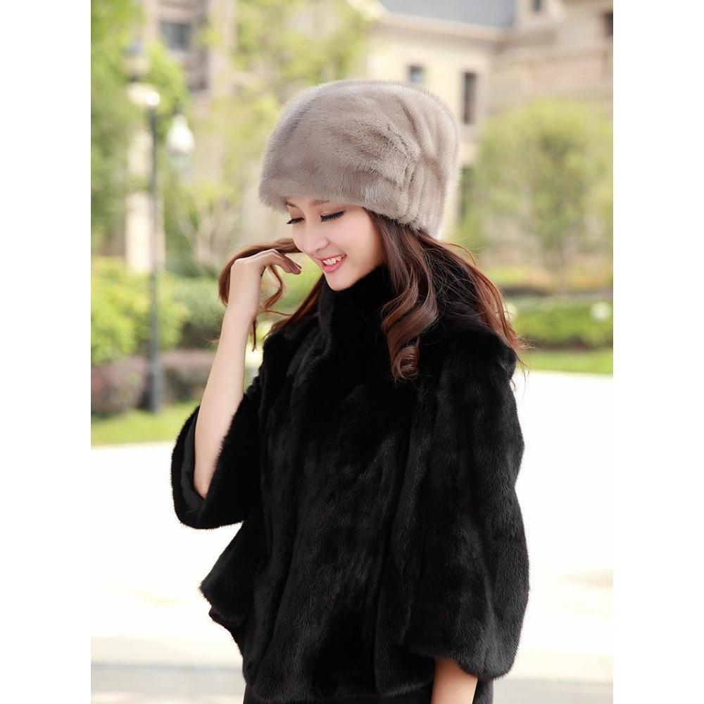 Winter Hats for Middle-aged and Elderly Women Grandma Old Lady Mother Hats Warm Autumn and Winter Elderly Environmentally Friendly Mink Hats
