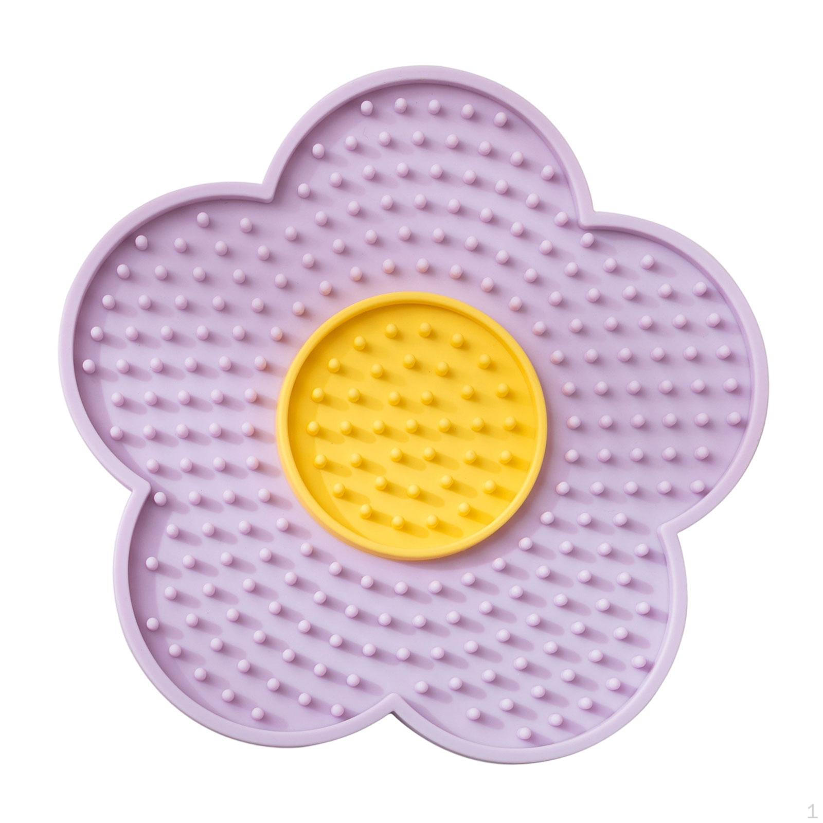 

Коврик для вылизывания для собак и кошек с присосками, миска для щенка, подушечка для арахисовой пасты, коврик, миска-медленник для фиолетовый