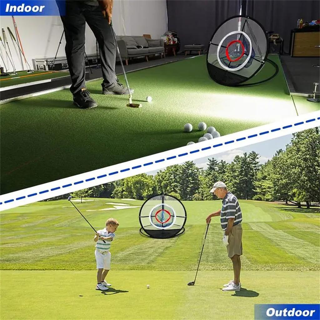 Golf Portable Club Cutting Practice Net Available Indoor And Outdoor Functions