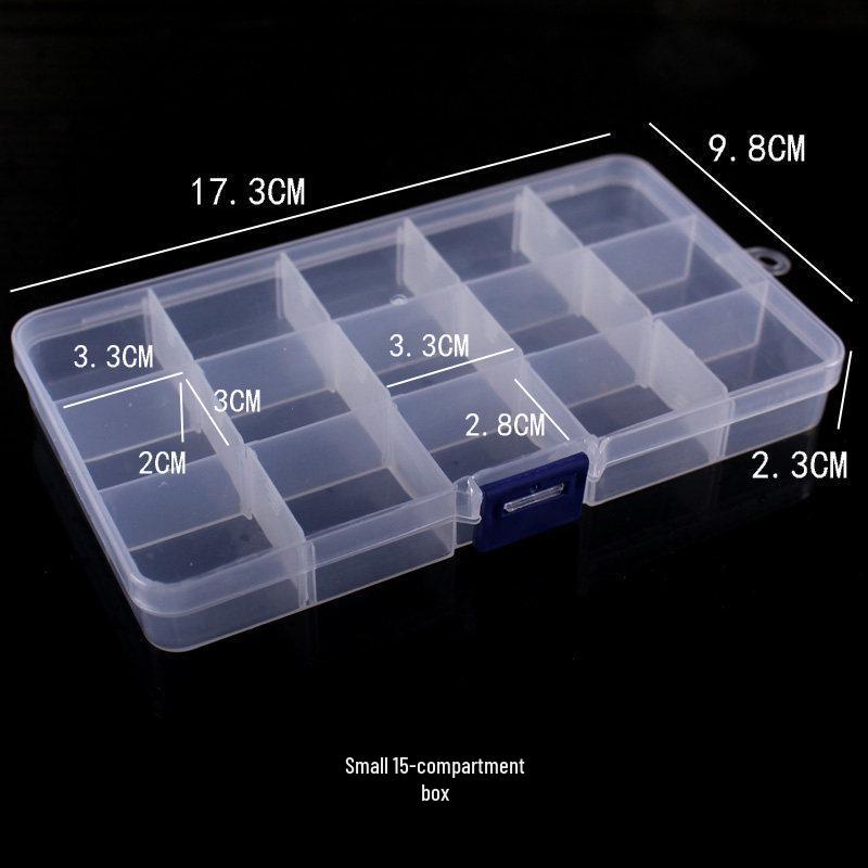 PP Transparent Dustproof Lock Box for Jewelry, Keys, Electronic Parts, and Ornaments