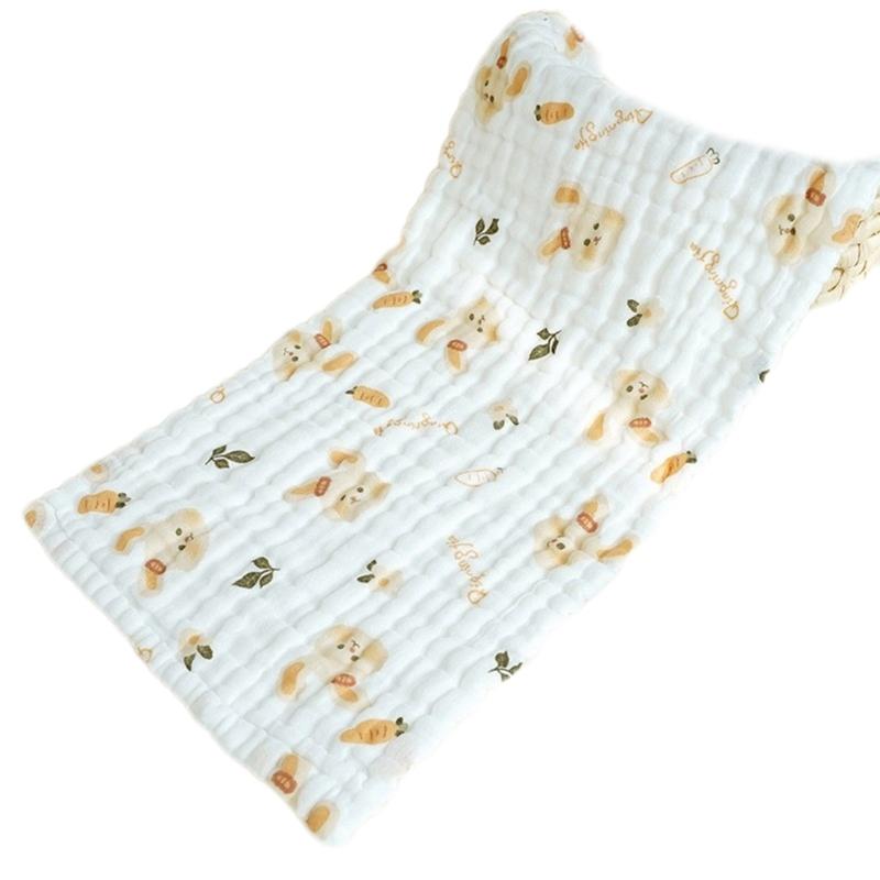 

Baby FaceTowel Teething Bib Cute Print Burping Cloth 6-Layer Handkerchief Sweat Wipe Cloth Newborns BathTowel Facecloth