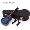 Minigitar Miniatyrmodell Klassisk gitar Miniatyr Minimusikkinstrumentmodell av tre