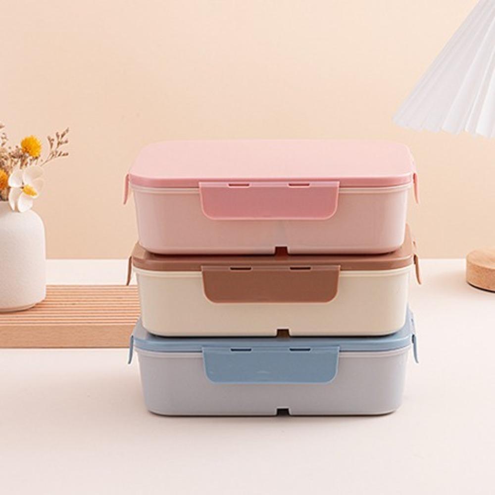 Leak-Proof Bento Lunch Box Plastic Lunchable Snack Containers  School Kids Office Worker