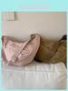 Street Style Nylon Shoulder Bag With Zipper Closure For Daily Casual Use