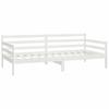Daybed with Mattress 90x200 cm White Pine Solid Wood