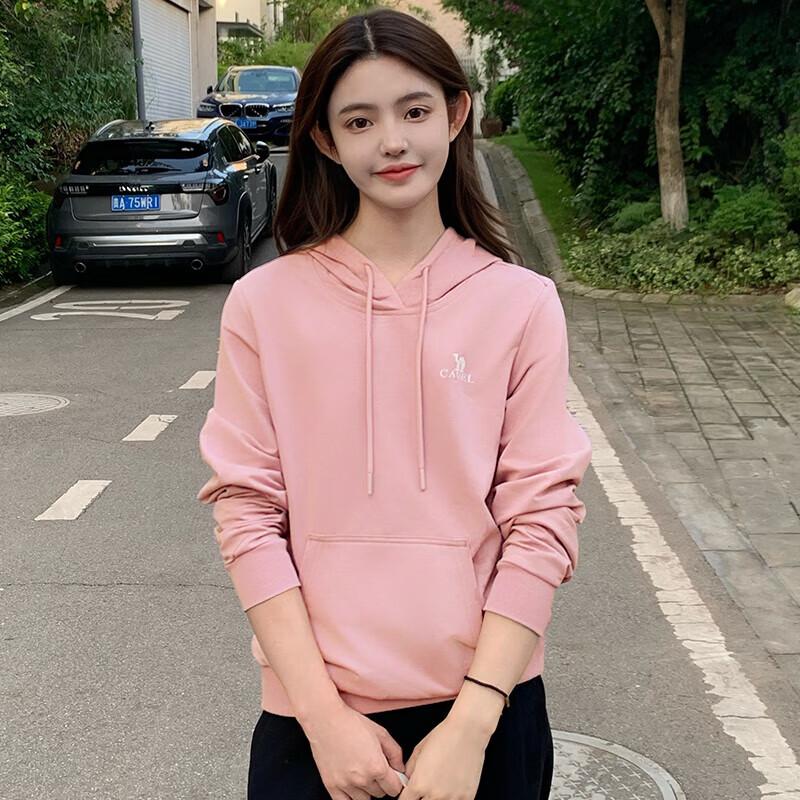 CAMEL Women s Long Sleeve Hooded Pullover Sweatshirt M