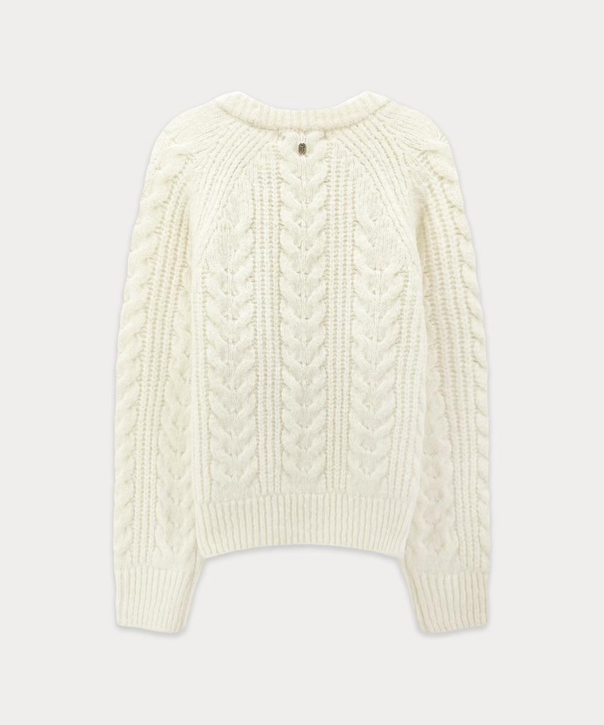 Sseomweeobeoteo Chelsea Alpaca Cable Knit - Ivory