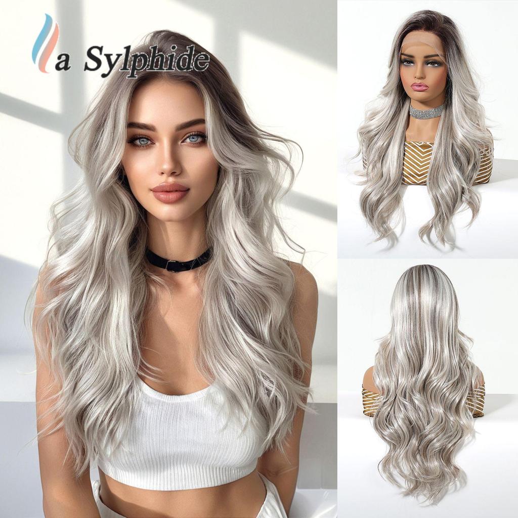 Mixed Race American Curly Lace Wig - Long, Hand-Hooked, Full Cap with Simulated Scalp for Natural Big Wave Style