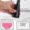 G1Celsius2 Modern 3 In 1 Filter Purifier Kitchen Faucet Double Handle PullOut Sink Hot Cold Water Tap(Electroplated )