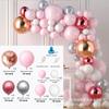 Wedding Birthday Party Baby Shower and Other Decorations 18 Inch Chrome White Gas and Clear Colorful Balloon Set