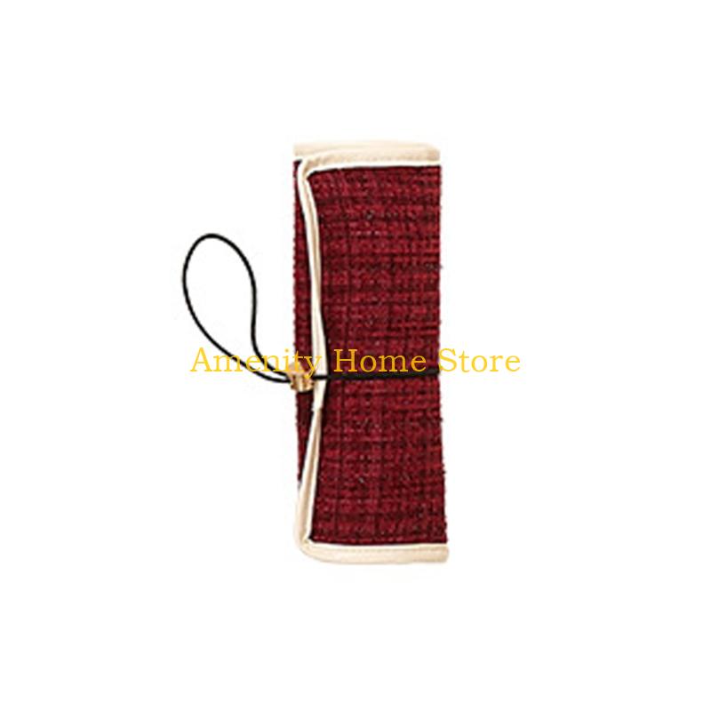 F26C Fashionable Jewelry Travel PVC Lined Compartments Waterproof Polyester Materials Storage Solution For Accessories