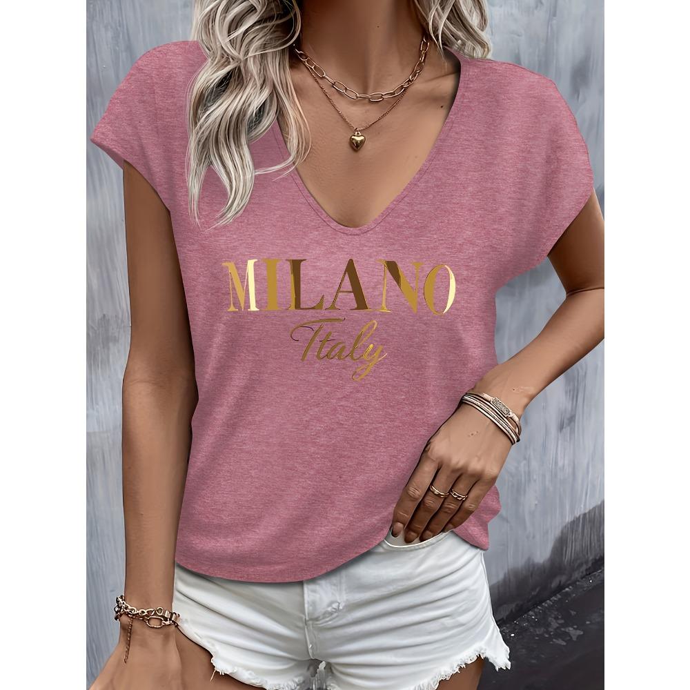 

Summer Women s Short Sleeved V-neck Loose Modal T-shirt Top Short Sleeved Comfortable Breathable T-shirt Top XL