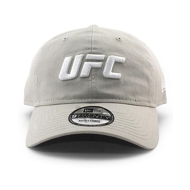 [New Era] UFC Collaboration Cap 9TWENTY Strapback LOGO STRAPBACK CAP Hat Men's Women's Unisex MMA Low Profile Cap Stone 920 LOW PROFILE [Parallel Impo