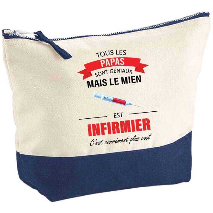 Trousse de maquillage - PLANETEE - Papa Infirmier - Grand format - Impression HD - Fabriquée en France