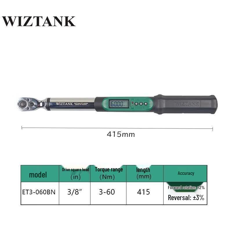 WIZTANK Digital Preset Torque Wrench