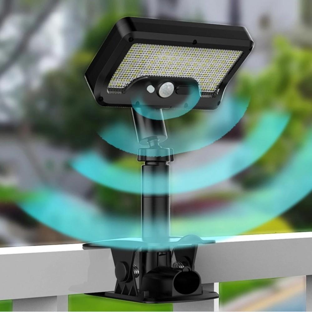 Waterproof Solar Wall Light Auto on/Off 92 LED Motion Sensor Light Vertically Adjustable 4 Modes Garden Street Lights