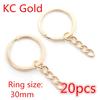 20pcs 25mm 28mm 30mm Rings Keychain Key Ring Chain Multi-colors Round DIY Jewelry Making Accessories Findings
