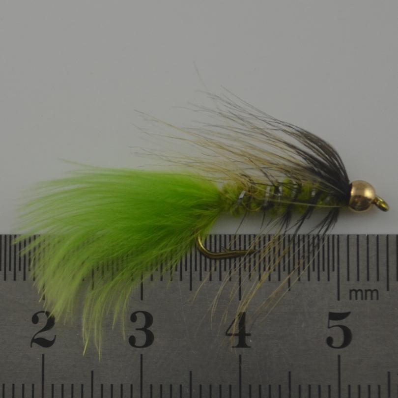 MNFT 10PCS/Pack Goldhead Trout Fishing Flies, Fishing Lures, Size 10# Barbed Hooks - Bead Head Fishing Flies