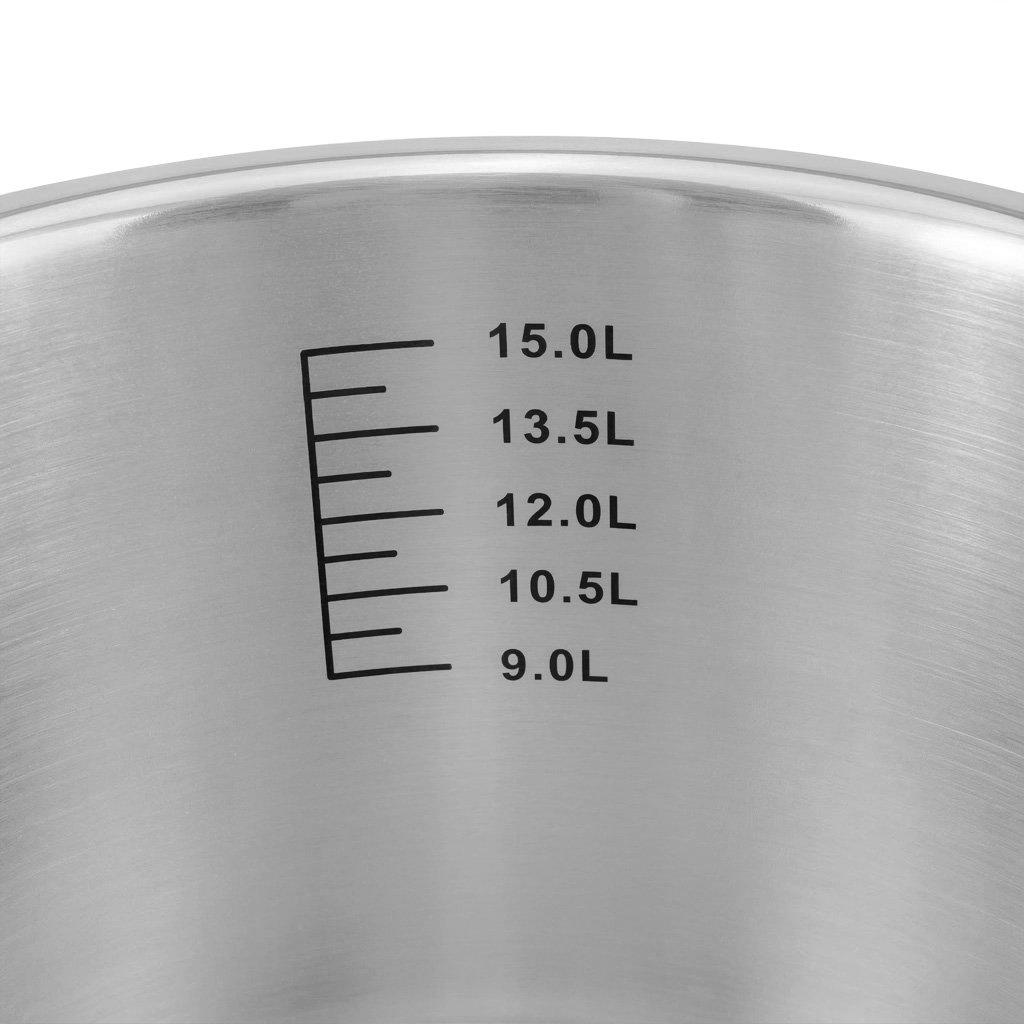 Medium Catering Pot With Lid Mega-M Pro 17L Dia. 32 Cm X H 22 Cm N