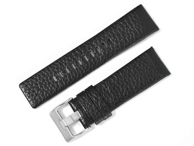 [Import King Original] Uhrenteile Kompatibel mit Diesel, Aftermarket Lederarmband für Herrenuhren, Schwarzer Edelstahl, 26mm