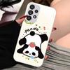 Suitable for Samsung S10/S20 Ultra Cute Panda Liquid Glass Case - Fun National Treasure Design, Anti-Fall Protection
