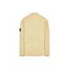 STONE ISLAND FW23 Organic Cotton Solid Color Logo Washed Vintage Double Pocket Collar Long Sleeve Jacket Shirt Unisex Jacket Beige 7915102WN-V2035