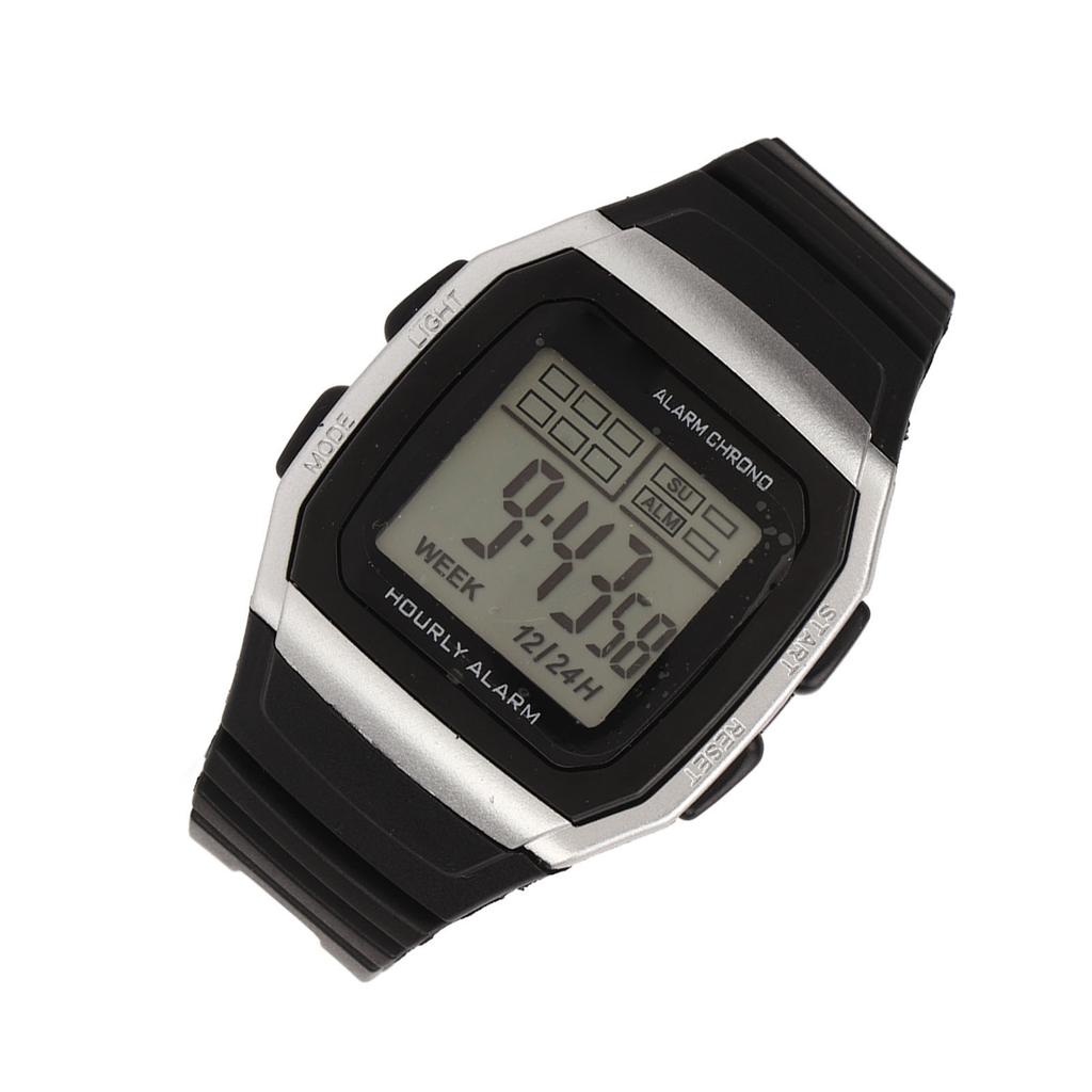 Sport Digital Watch Multifunction Shockproof Waterproof Retro Digital Chronograph Watch for Students Men