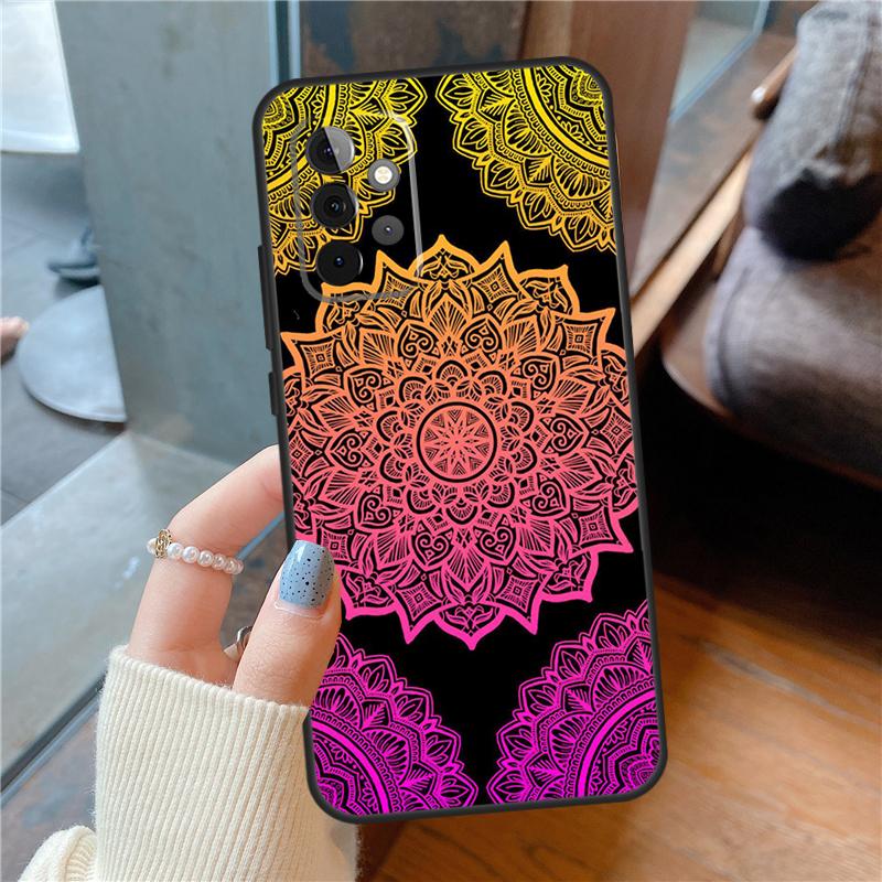Mandala Case For Samsung Galaxy A54 A34 A14 A15 A13 A53 A16 A26 A36 A56 A12 A22 A32 A52 A06 A35 A55