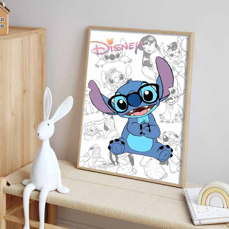 Disney Diamant Malerei Stichlinienkunst Sammlung Beruhigende Illustrationen Cartoon Diamant Malerei Voller Diamant Kreuzstich Handwerk DIY Geschenk Heimdekoration