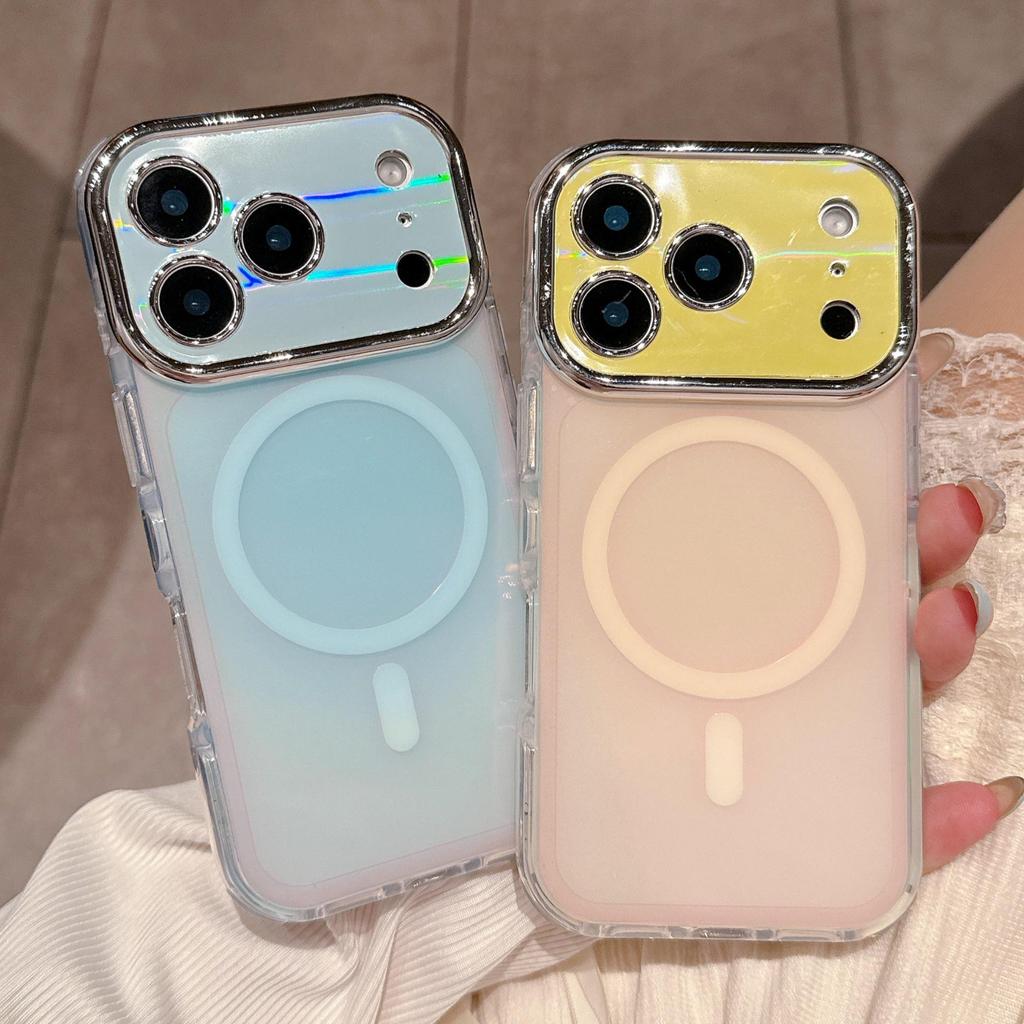 Magnetische Hülle mit Farbverlauf für iPhone 17 Pro Max - Kompatibel mit Apple 16/15/14 Pro