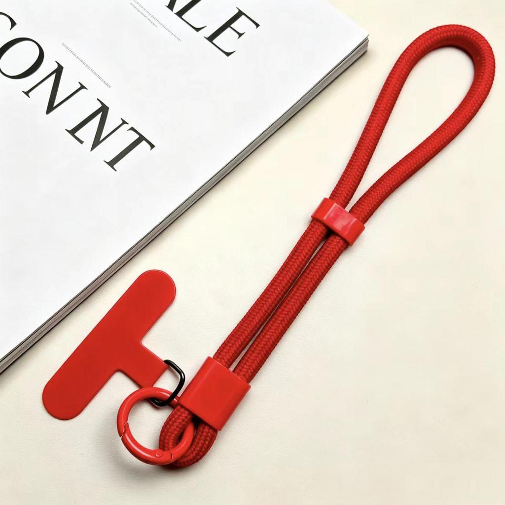 Adjustable 6mm Braided Anti-Drop Mobile Phone Wrist Strap with Self-Locking and Multi-Color Options