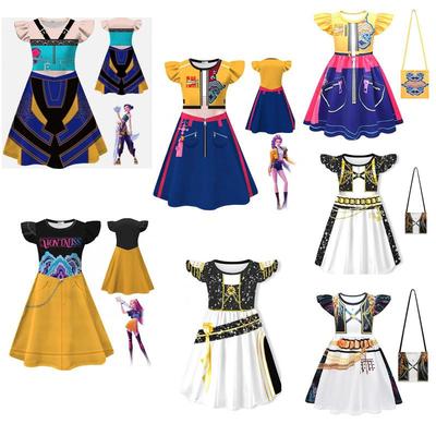 Neuer Film K-POP Dämonenjäger Cosplay Kostüm für Kinder Rumi Zoey Mira Kleid Halloween Anime Jägerinnen Kleid
