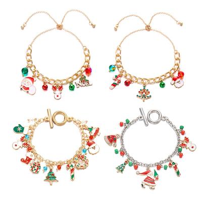 Piiriülene jõuluehe: Euroopa ja Ameerika loominguline lumine jõuluvana kellukese pärja ripatsiga käevõru