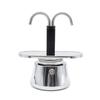 Edelstahl Moka Espresso-Kanne mit zwei Griffen
