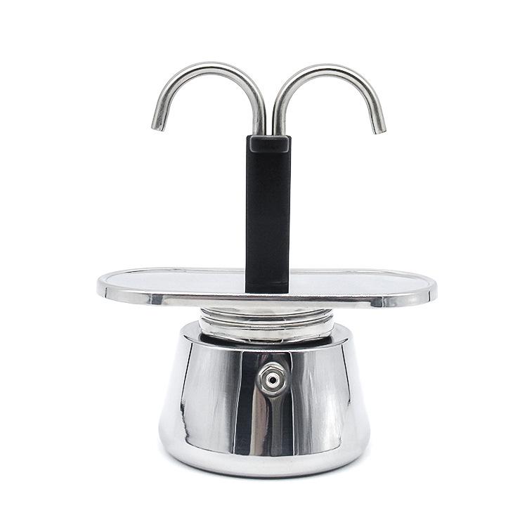 Double-Handle Stainless Steel Moka Espresso Maker