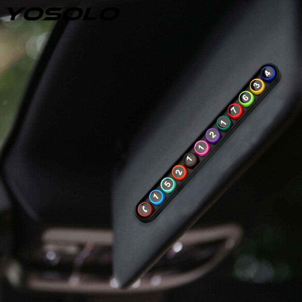 Buy Car Temporary Parking Card Car Sticker Mobile Phone Number Card ...