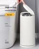 Large Capacity Bathroom Trash Can with Lid for Kitchen, Living Room, Bedroom, or Toilet - High Appearance Paper Basket