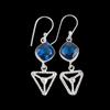 London Blue Topaz Gemstone 925 Sterling Silver Jewelry Handmade Earrings 2.00" EE-45-3
