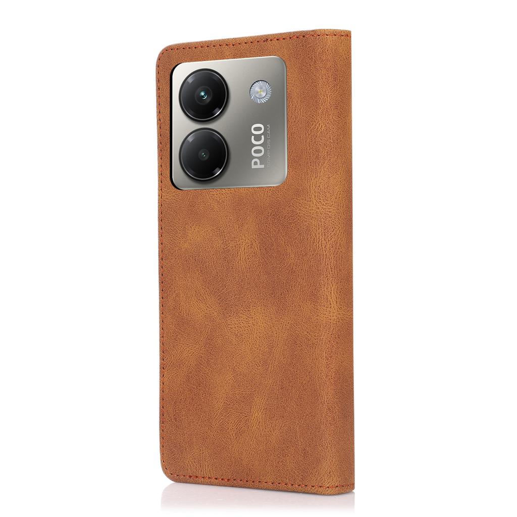 For Xiaomi Poco M7 Pro 5G Case Wallet Magnetic Closing Leather Flip Phone Cover