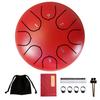 8 Notes 6 Inches Tongue Tank Panda Drum Steel Percussion with Bag and Mallets for Adult Kids Beginner Pros