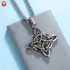 New Retro Cross Pendant, National Style Youth Chinese Knot Momentum Necklace Pendant, Trendy Cool Men's Jewelry