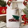 Merry Christmas Women Canvas Shopping Bag Gift Christmas Tree Shopper Bag Handbag Eco Tote Bag Fashion Female Shoulder Bag