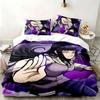 Hyuga Hinata 3pc Set Perfect for Bedroom Use Comfortable Bedding Set Includes a Duvet Cover and Two Pillowcases Ideal Birthday or Christmas Gift