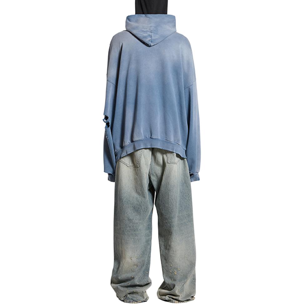 Balenciaga SS24 Sweatshirt Lockere Passform Herren Blau 744462TQVO24530