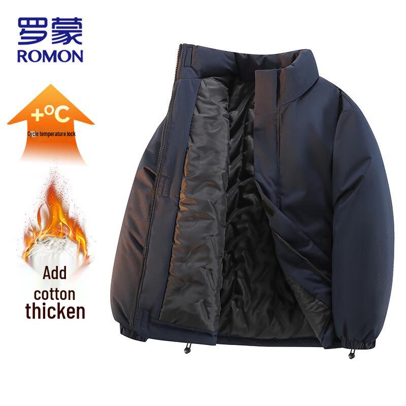 

Romon Men s Thickened Stand Collar Puffer Jacket 2XL