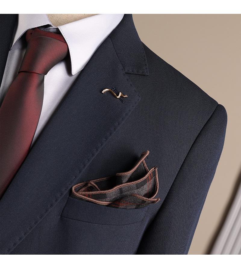 Men's Slim Fit British-Style Formal Suit - Korean Trendy Business Attire