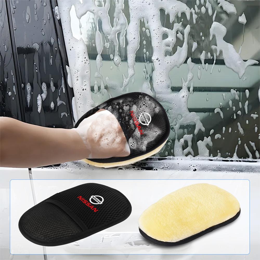 Hub Cap Car Wash Glove Wool Soft Polish Cleaning Brush Tools For Nissan Qashqai SENTRA Patrol Xtrail Juke MICRA Altima Versa J11 BMPQR1