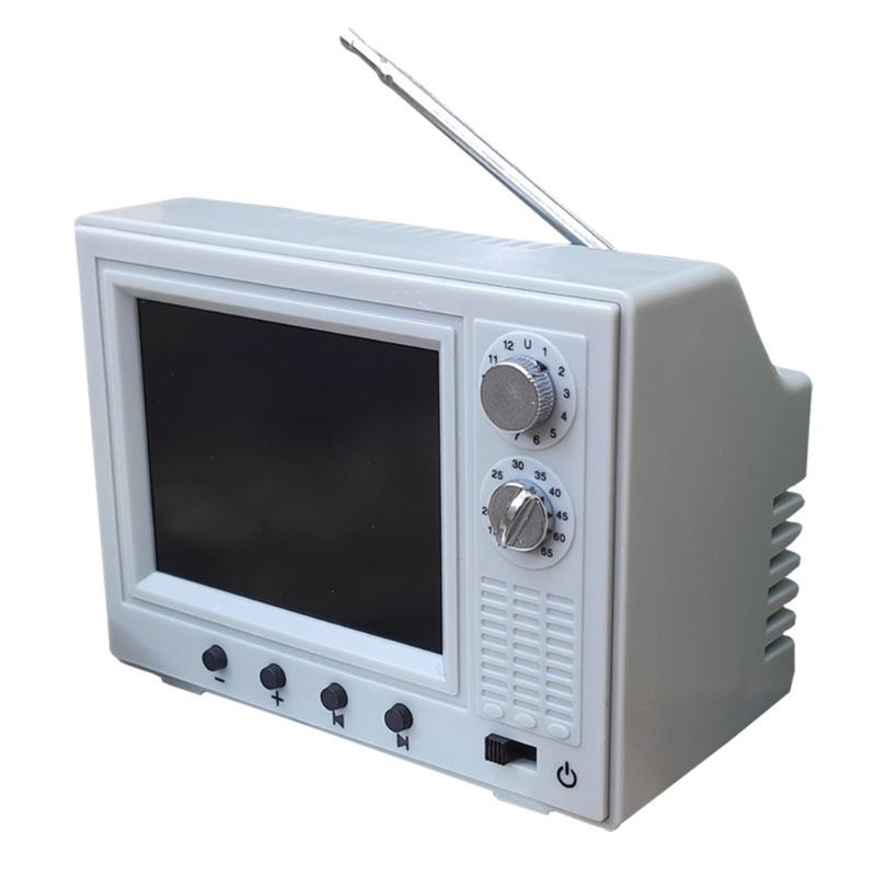 

Animated Mini TV Furniture For Dollhouses 8.5cm Realistic Video Display Living Room Decoration зелёный