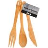 Bamboo Cutlery Set - Unknown Brand - 3 Pieces - Biodegradable and Reusable